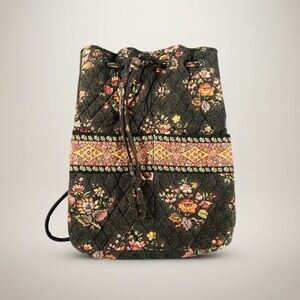 Vera Bradley Drawstring Bucket Backpack Chocolate